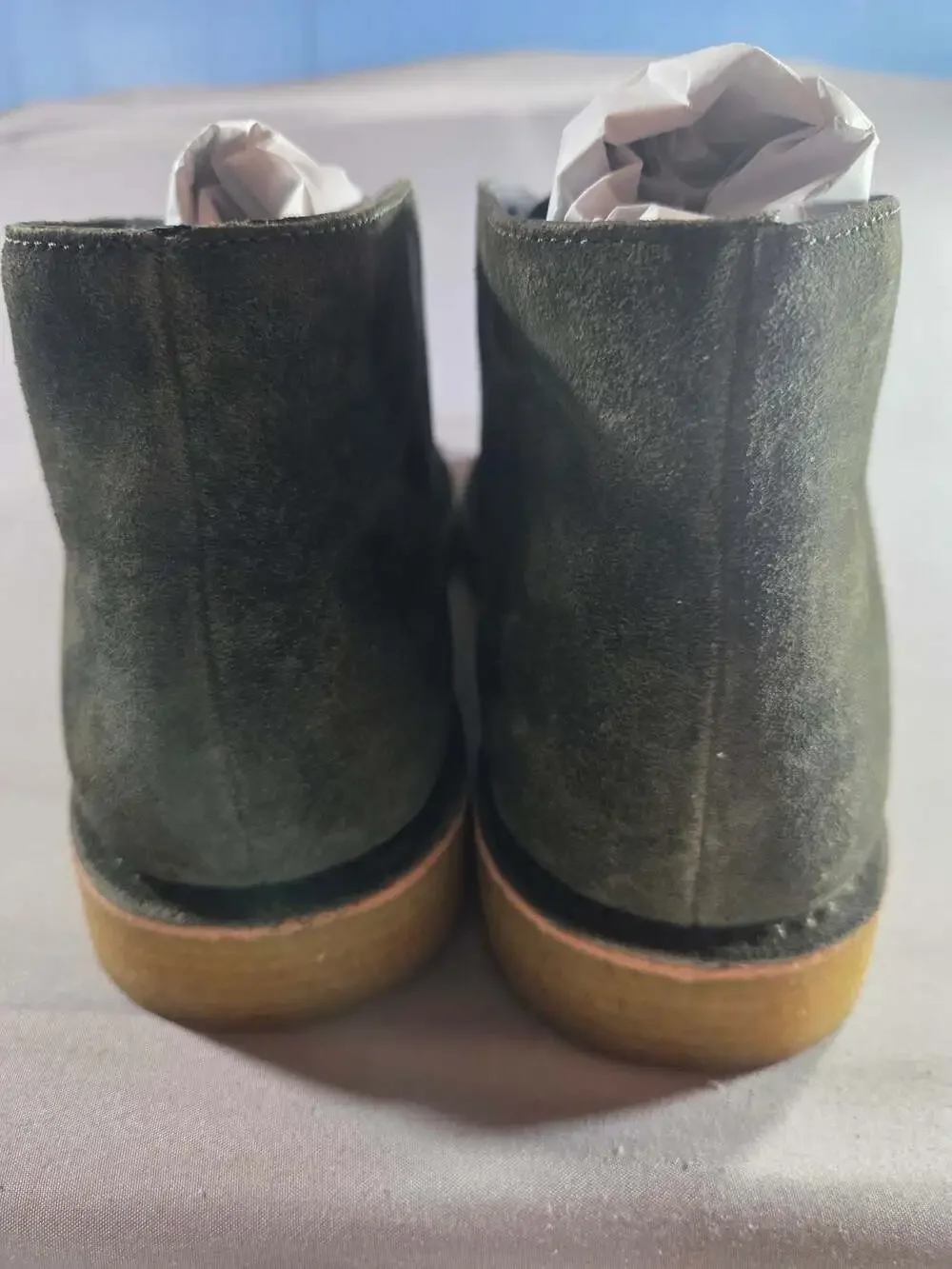 Vince Men's Olive Suede Chukka Boots